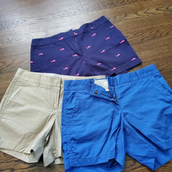 3 pairs Shorts bundle. J. CREW. SIZE 4